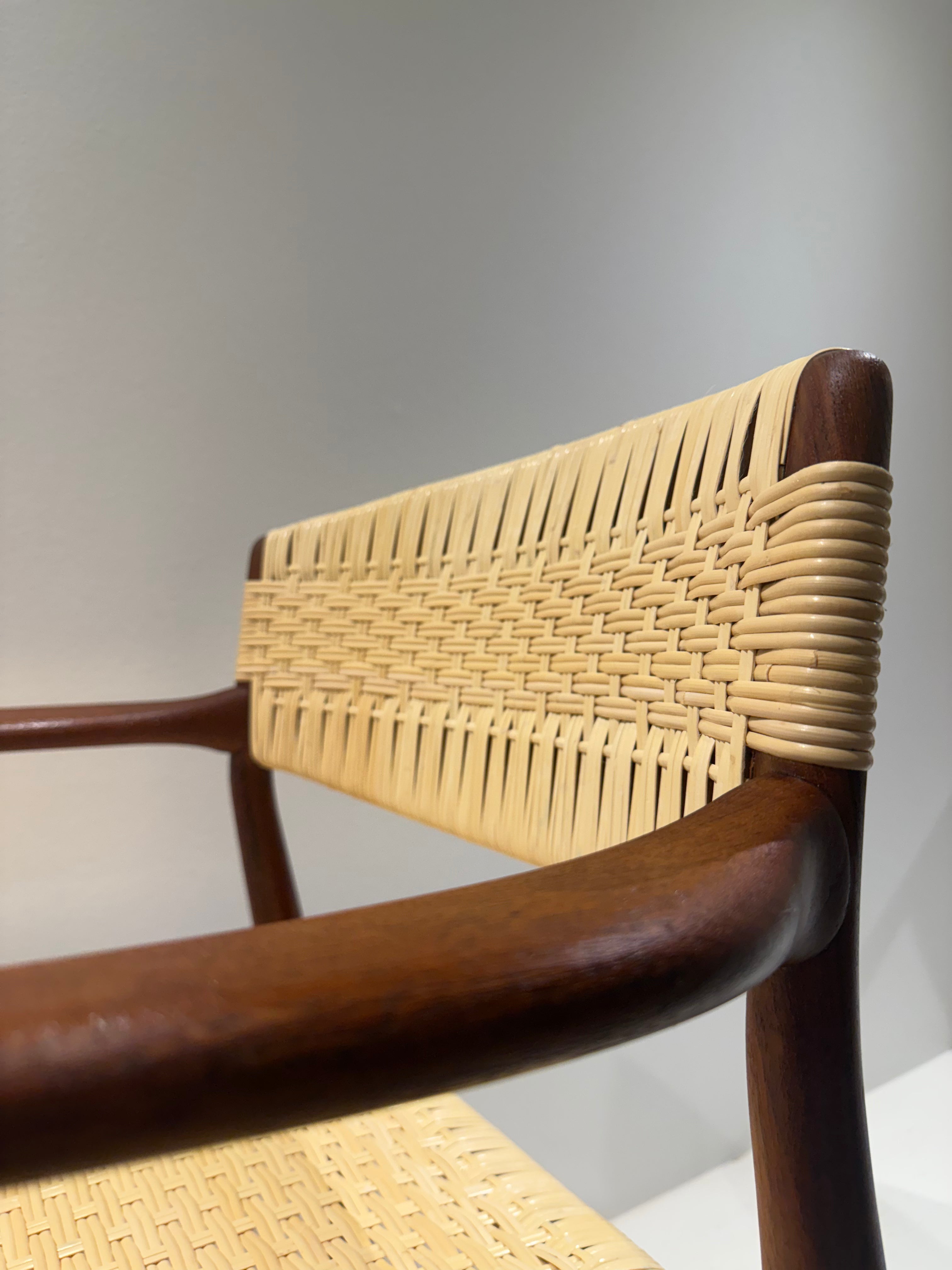 Teak and Caned armchair