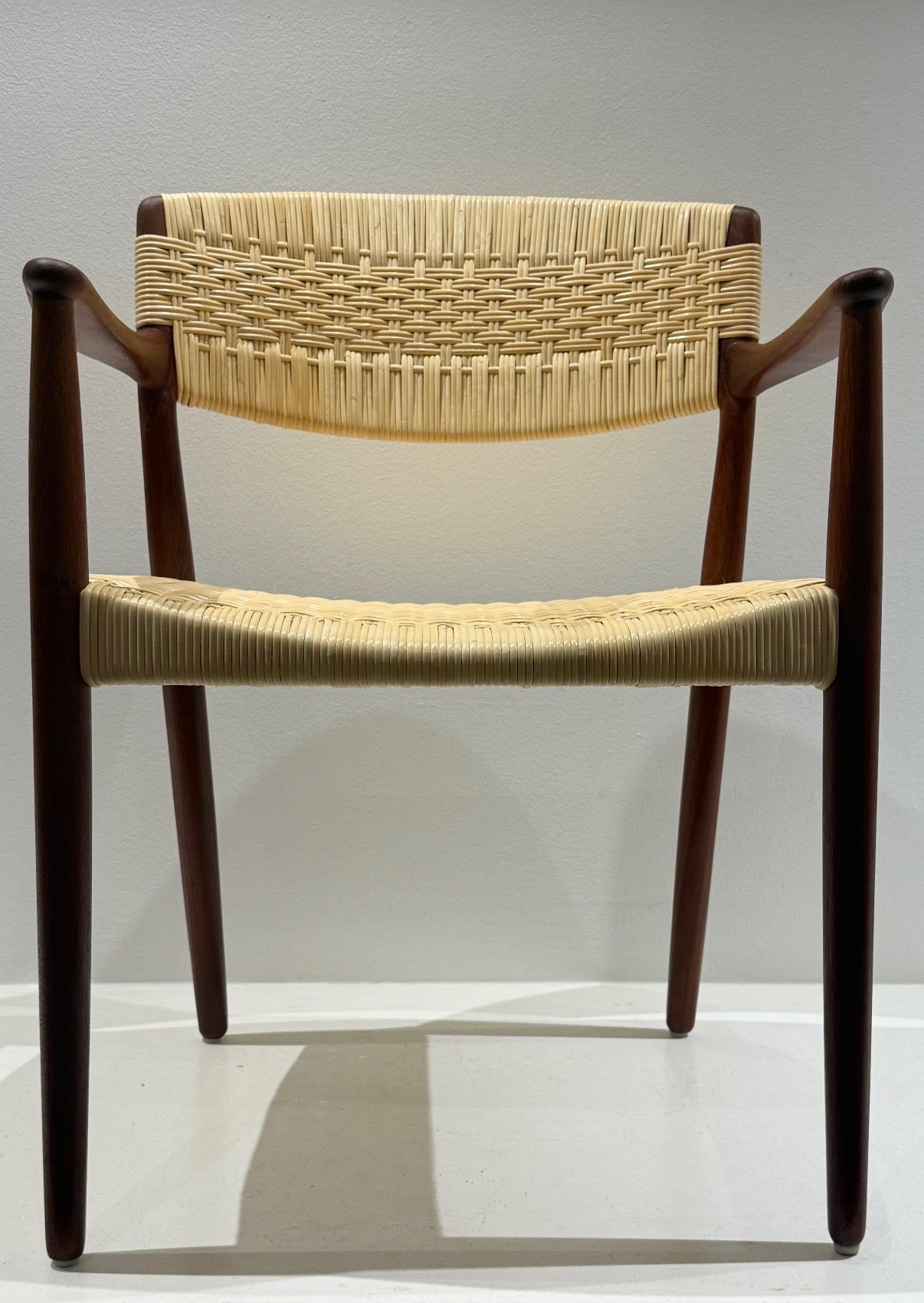 Teak and Caned armchair
